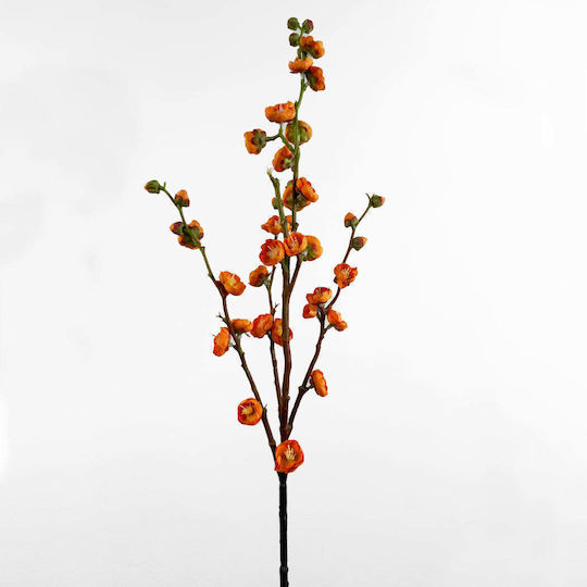 Koart Chimonanthus Orange Artificial Flower 1 Piece 86 Cm