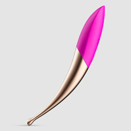 Elegant Curved Tip Κλειτοριδικός Δονητής Ροζ Χρυσό