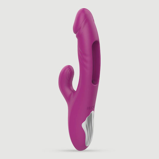 G-Slap Curved Δονητής Rabbit Ροζ
