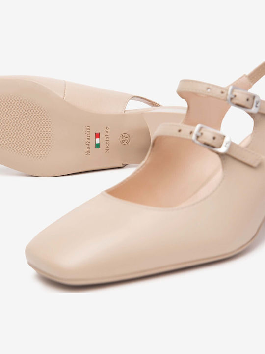 Leder Pumps Rosa
