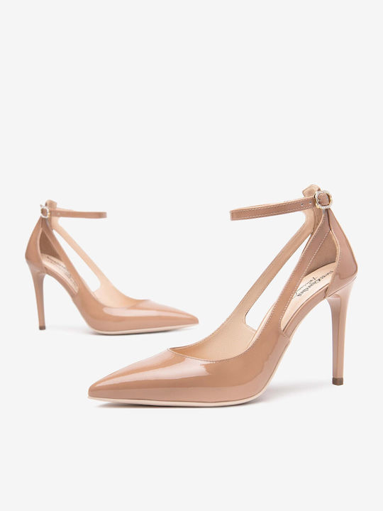 Leder Pumps Rosa