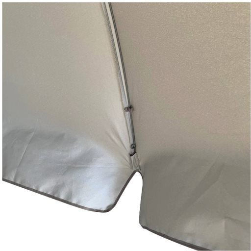 Hupa Ultrasol Aluminum Beach Umbrella Diameter 2m with UV Protection and Air Duct Brown