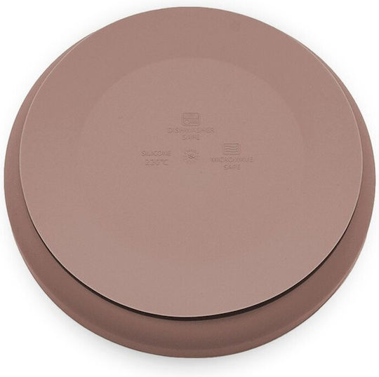 Petite & Mars Farfurie Pentru Copii Din Silicon Maro