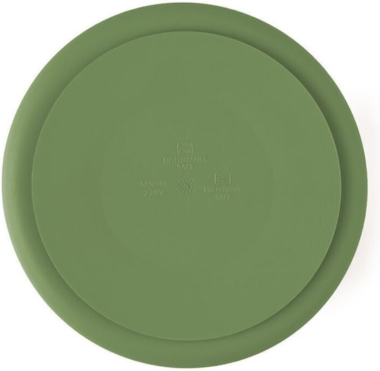 Petite & Mars Farfurie de Mâncare pentru Copii din Silicon Verde