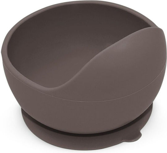Petite & Mars Bol De Mâncare Pentru Copii Din Silicon Maro