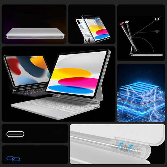 Keyboard Case iPad 10th Generation 2022 Bluetooth Nimin
