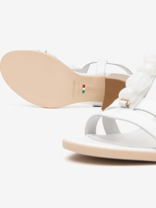 Leather White Sandals