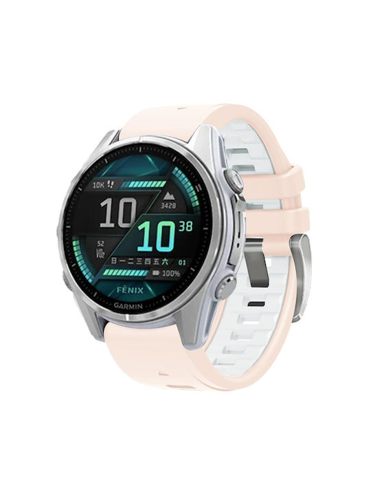Curea Silicon Roz (Fenix 5S/5S Plus/6S/6S Pro/7S/7S Pro/8 (43mm) Amazfit Balance)