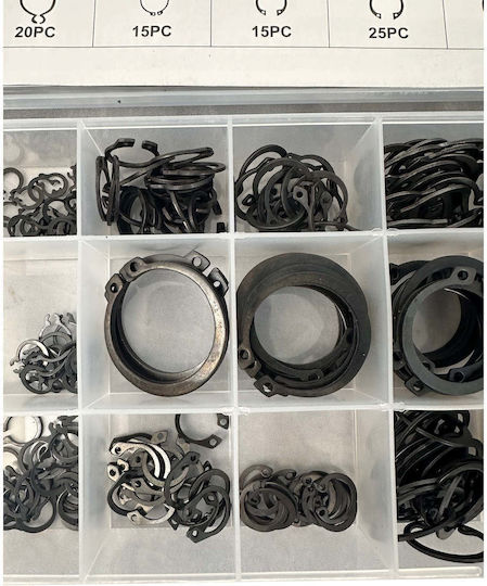 Σετ Εξωτερικές Ασφάλειες Seeger 300τμχ Gebo Tools