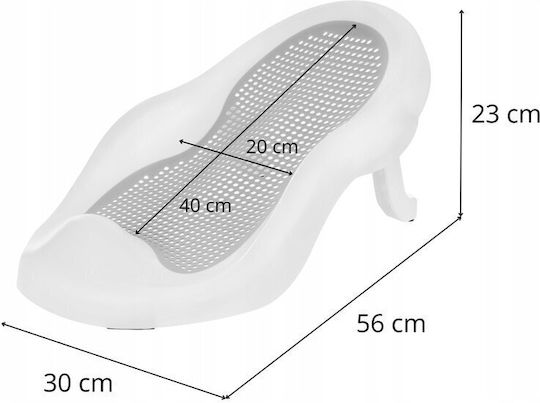 Primabobo Folding Baby Bath with Thermometer Gray