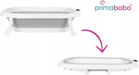 Primabobo Folding Baby Bath with Thermometer Gray
