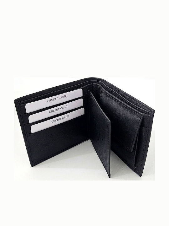 Leder Herrenbrieftasche Schwarz