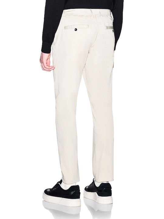 Armani Exchange Herrenhosen Chino Elastisch in Entspannte Passform Beige