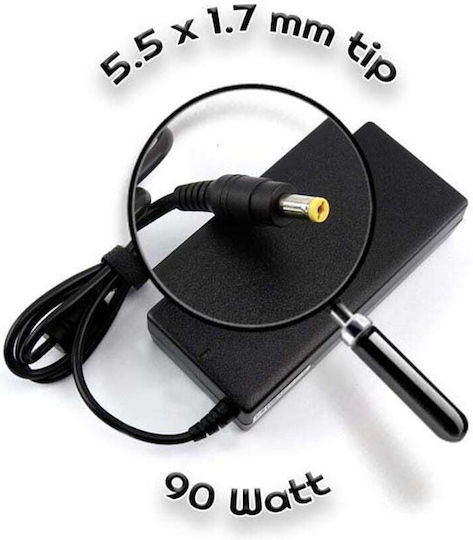 5.5 X 1.7 Laptop Charger 90W for Acer