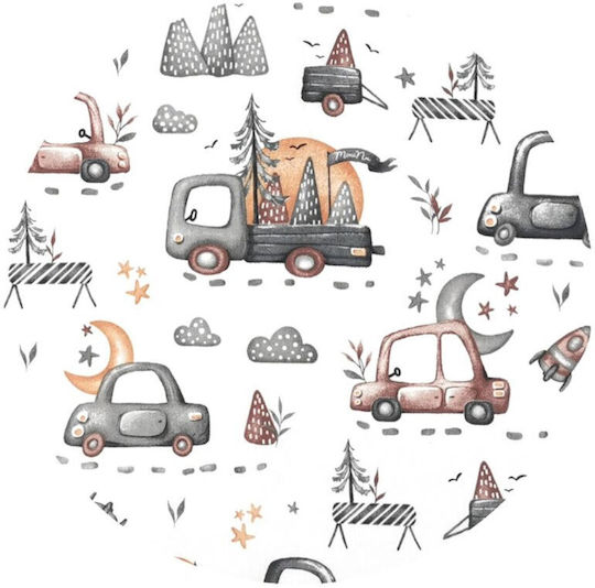 MimiNu Baby Nest Pillow Grey Cars 55x75cm MimiNu Baby Nest Pillow Grey Cars 55x75cm