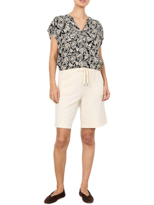 Women's Blouse with V-Neck Black