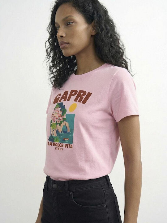 Γυναικείο T-shirt Ρόζ