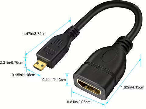 Micro HDMI Weiblich zu HDMI Männlich Konverter 1 Stück