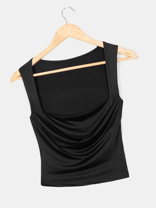 Sleeveless Black Top Size S Black