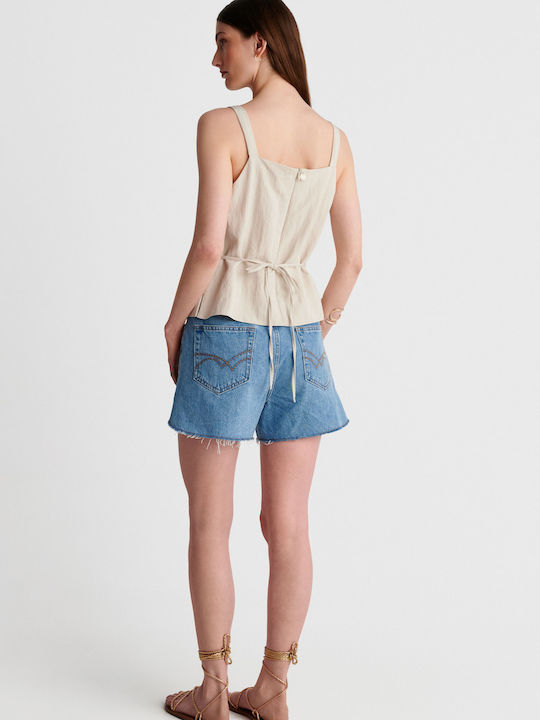 Women's Sleeveless Blouse White