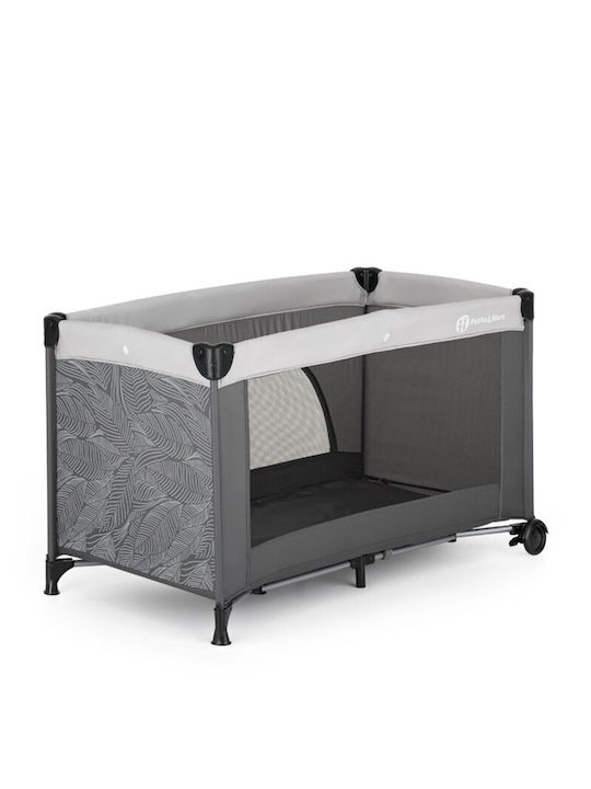 Petite & Mars Playpen with Mattress Gray 63x125cm