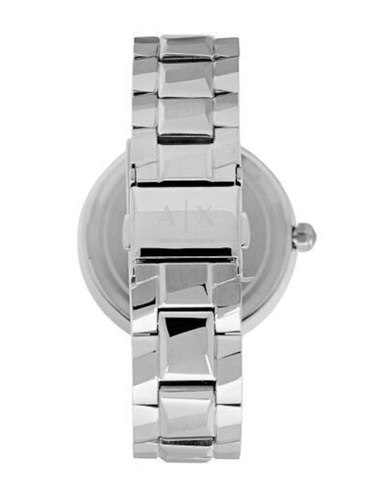 Armani Exchange Womens Watch Battery with Silver Metal Bracelet