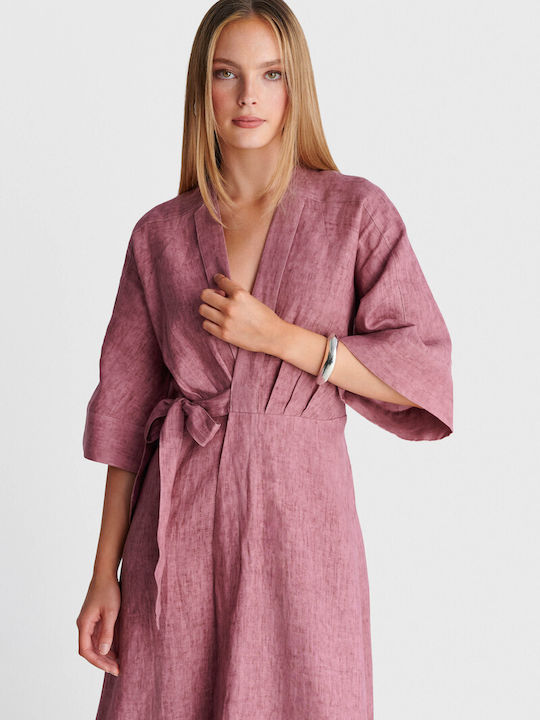 Summer Maxi Dress Wrap Red 8923187 Dusty Rose