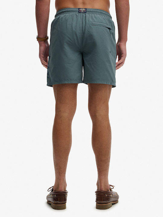 Superdry M D3 Costum de Baie Bărbătesc Pantaloni Scurți Albastru cu Model