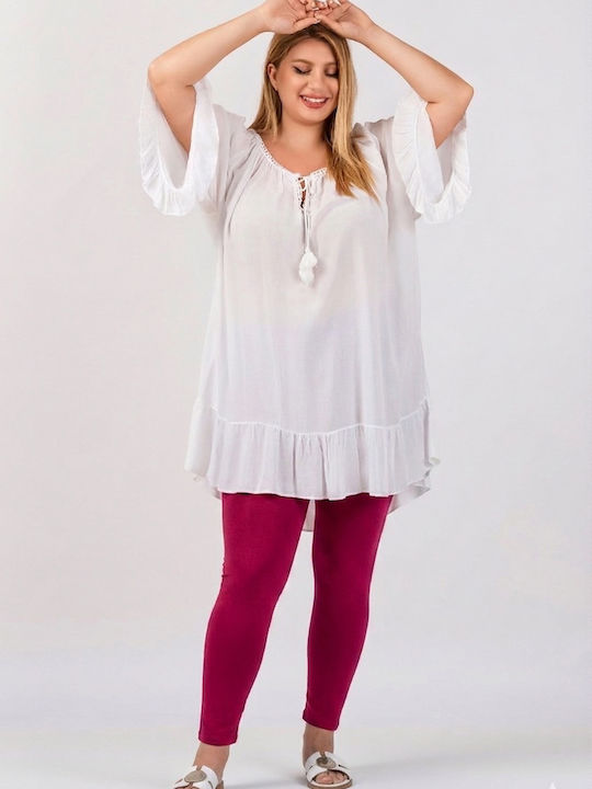 Women's Cropped High Waist Burgundy Leggings