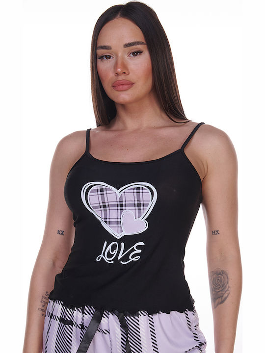 Comfort Summer Babydoll Black Heart