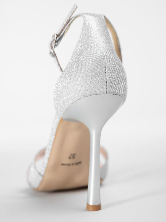Leather Silver Women's Sandals