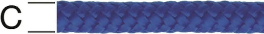 Polypropylene Braided Rope Blue 8mm