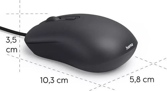 HAMA CM-200 Mouse Cu Fir Negru