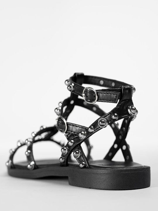 Women's Flat Sandals Gladiator Black