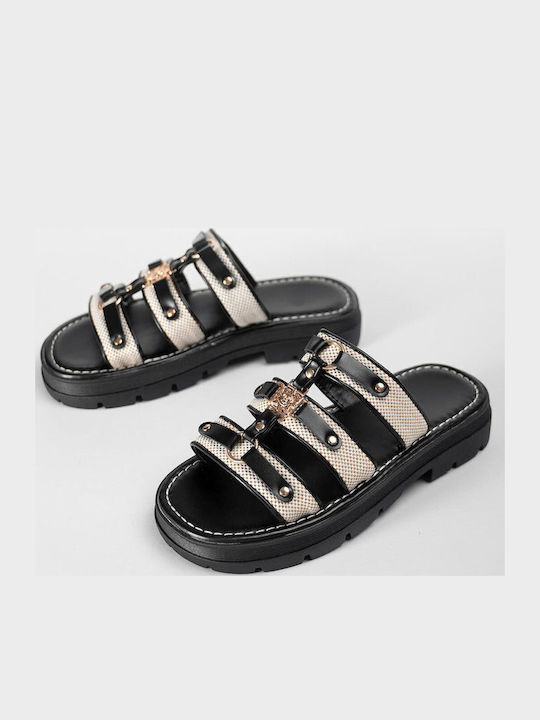 Women's Flat Sandals Flatforms Black
