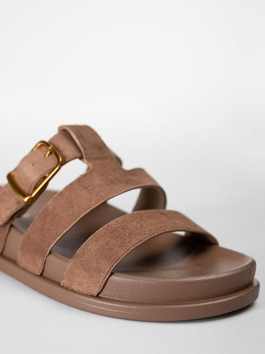 Γυναικεία Σανδάλια Flatforms Καφέ