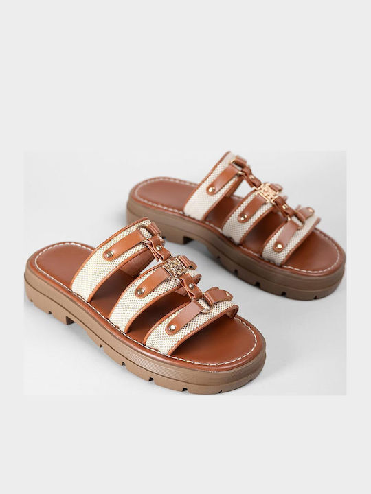 Women's Flat Sandals Flatforms Brown