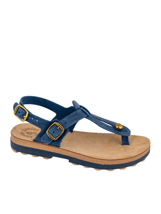 Marlena Leather Women's Anatomic Sandals Blue