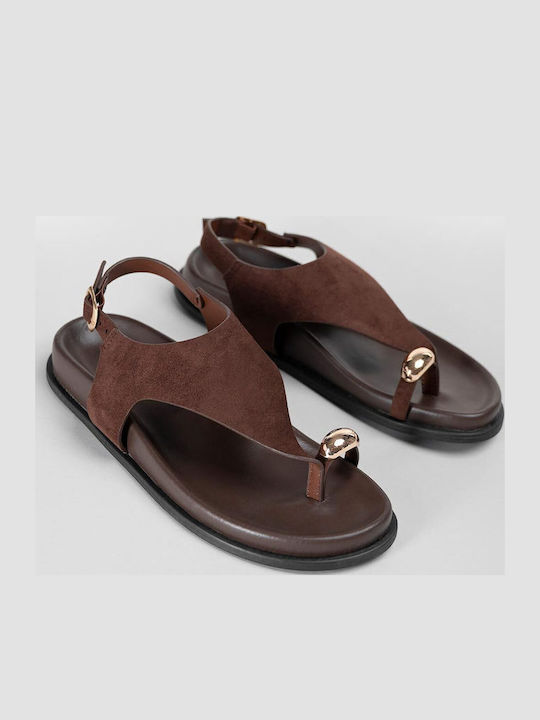 Women's Flat Sandals Brown
