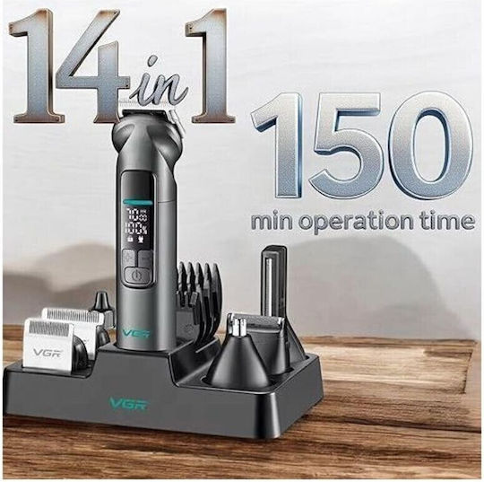 VGR Set Profesional Mașină de Tuns Reîncărcabilă V-096