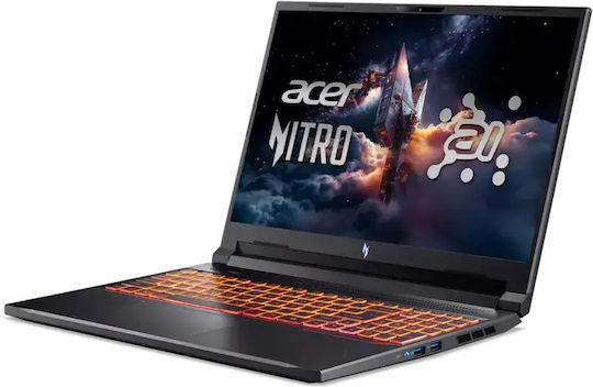 Acer Nitro V16 AI 16" IPS FHD+ 180Hz (Ryzen AI 300 Series-7 350/32GB/1TB SSD + 500GB SSD/GeForce RTX 5050/Windows 11 Pro) (Международен английски език клавиатура)