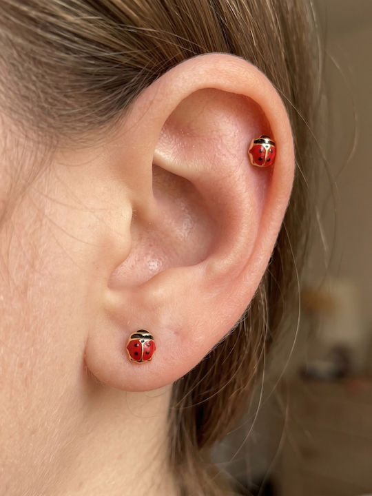 Детски Обици Studs от Злато 14 Карата