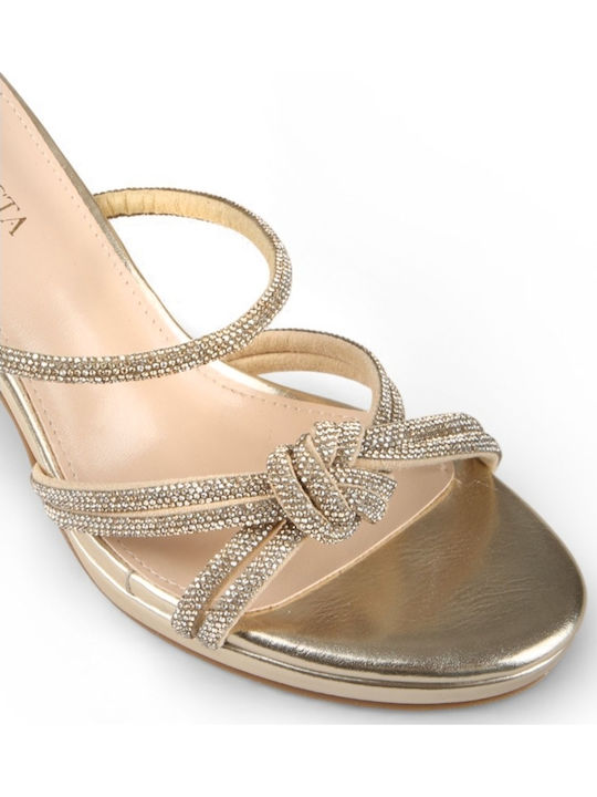 Damen Sandalen Gold