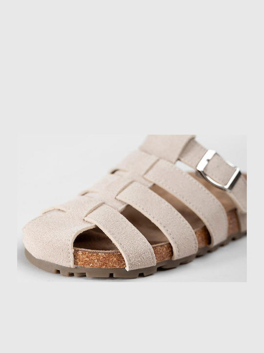 Women's Flat Sandals Beige