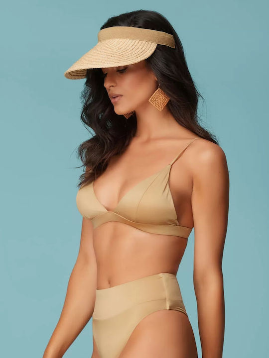 Gold Triangle Bikini Top