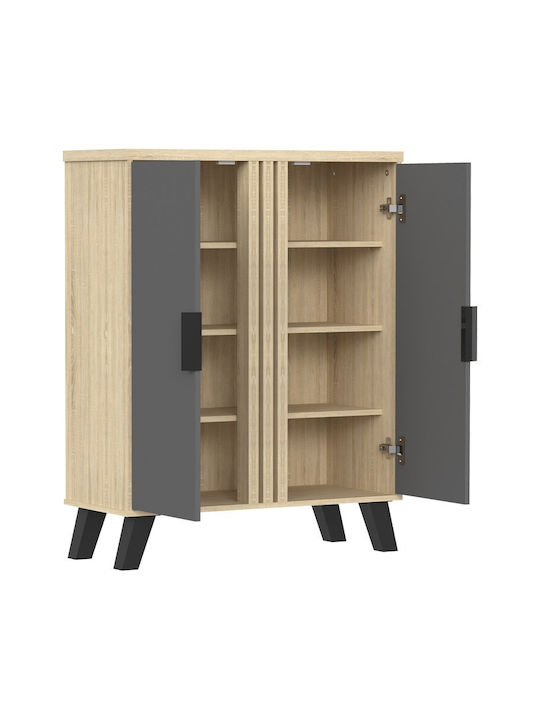 Wooden Shoe Organizer Shoby 70.5x30x91cm
