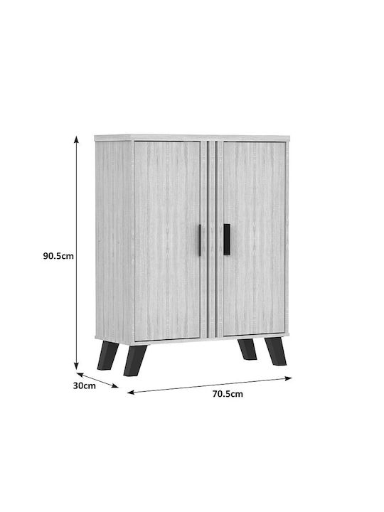 Ξύλινη Παπουτσοθήκη Shoby 70.5x30x91cm