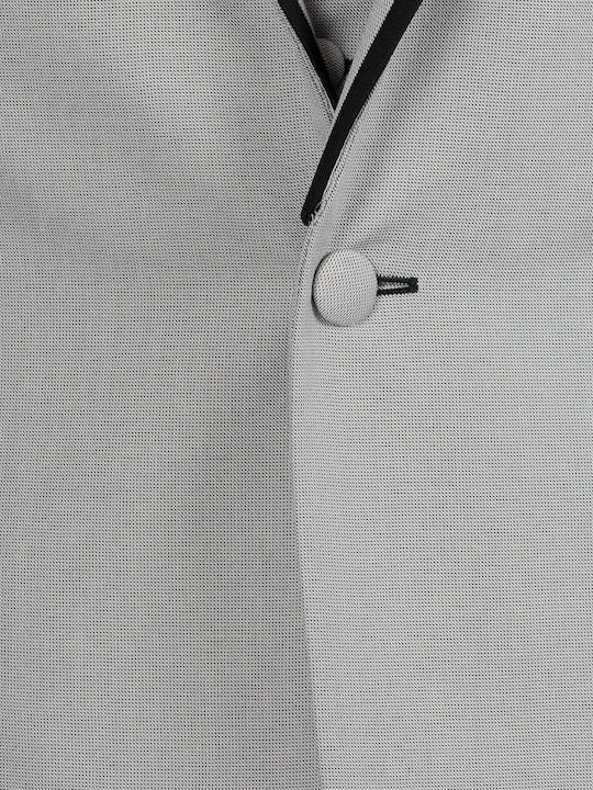 Men's Groom's Suit with Vest Gray Arzan