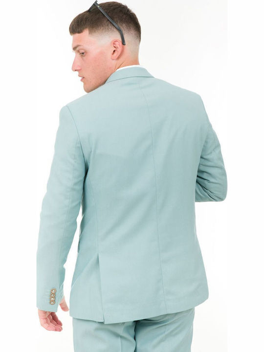 Men's Suit with Vest Menta