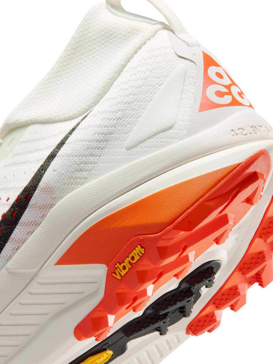 ACG Zegama Men's Trail Running Sport Shoes Summit White Phantom Safety Orange Black
